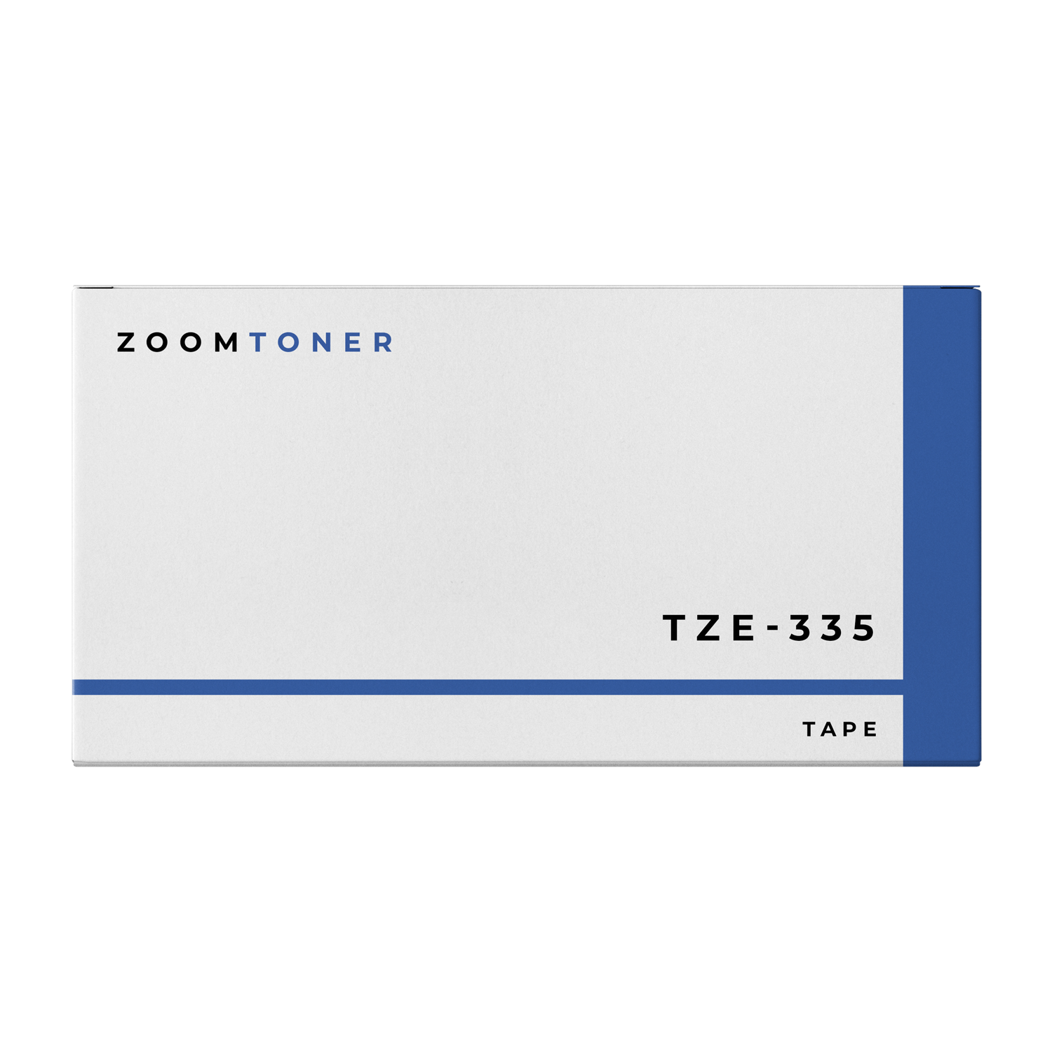 Brand New Original Brother TZE-335 - White on Black Laminated Tape for P-touch Label Makers - 12 mm wide x 8 m long