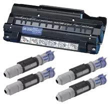 Brother TN-200 / DR-200 Combo Pack - Laser Toner Cartridge and Drum Unit - 4 Toners