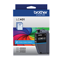 ~Brand New Original Brother LC401C Cyan INK / INKJET Cartridge 