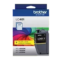Brand New Original Brother LC-401Y Ink / Inkjet Cartridge - Yellow