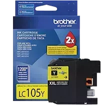 Brand New Original Brother LC-105Y Ink / Inkjet Cartridge High Yield - Yellow