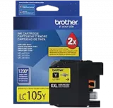 Brand New Original Brother LC-105Y Ink / Inkjet Cartridge High Yield - Yellow