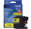 Brand New Original Brother LC-105Y Ink / Inkjet Cartridge - High Yield - Yellow