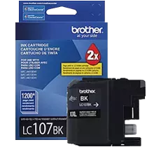 Brand New Original Brother LC-107BK Ink / Inkjet Cartridge Extra High Yield - Black