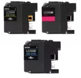 Brother LC-205-3PKS Ink / Inkjet Cartridge Extra High Yield - Pack of 3 - Cyan Magenta Yellow
