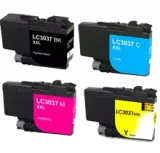Brother LC-3037 Set Ink / Inkjet Cartridge Super High Yield - Black Cyan Yellow Magenta