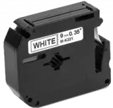 Brother MK-221 - Black on White Non-Laminated Tape for P-touch Label Makers - 0.375