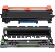 Brother TN-760 / DR-730 Combo Pack - Laser Toner Cartridge and Drum Unit - High Yield Toner Without Chip
