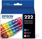 ~Brand New Original Epson T222520 Cyan Magenta Yellow Ink / Inkjet Cartridge 