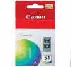 ~Brand New Original CANON CL-51 High Yield INK / INKJET Cartridge Tri-Color