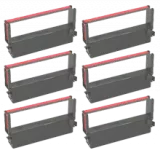 Citizen IR41-BR Ribbon - Pack of 6 - Black / Red