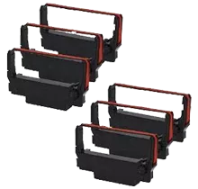 EPSON ERC-30BR Ribbons 6-PACK Black / Red