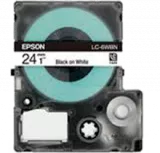 EPSON SS24KW (LC-6WBN) Label Tape Maker Black on White
