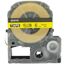 EPSON SC6YW (LC-2YBW) Label Tape Maker Black on Yellow