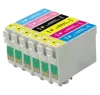 EPSON T048 INK / INKJET Cartridge Set Black Cyan Yellow Magenta Light Cyan Light Magenta
