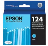 ~Brand New Original EPSON T124220 T124 INK / INKJET Cartridge Cyan