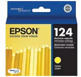 ~Brand New Original EPSON T124420 T124 INK / INKJET Cartridge Yellow