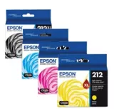 ~Brand New Original Epson T212XL Black T212 Colors Set INK / INKJET Cartridge 