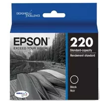 ~Brand New Original EPSON T220120-D2 (220) INK / INKJET Cartridge Black Dual Pack