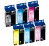 ~Brand New Original EPSON T277 INK / INKJET Cartridge Set Black Cyan Magenta Yellow Light Cyan Light Magenta