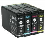 EPSON T786XL High Yield INK / INKJET Cartridge Set Black Cyan Magenta Yellow