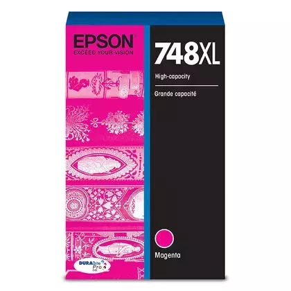 ~Brand New Original Epson T748XL320 Magenta INK / INKJET Cartridge 