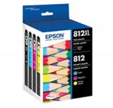 ~Brand New Original Epson T812XL-BCS INK / INKJET Cartridge Combo High Yield Black + Standard Yield Cyan Magenta Yellow