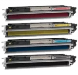 HP 126A Laser Toner Cartridge Set Black Cyan Magenta Yellow