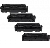 HP 414A Set (414A) Laser Toner Cartridge Set Black Cyan Magenta Yellow - No Chip -