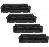 HP 414X (414X) Laser Toner Cartridge Set High Yield Black Cyan Magenta Yellow With Chip
