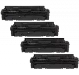 HP 414X Set  (414X ) Laser Toner Cartridge High Yield Set Black Cyan Magenta Yellow - No Chip -