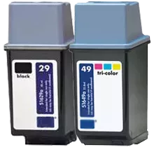 ~Brand New Original HP 51629A / 51649A (29A / 49A) INK / INKJET Cartridge Combo Pack Black Tri-Color