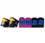 HP DT-67XL Combo Set Eco-Saver Black Tri-Color High Yield INK / INKJET 3PK Combo Pack