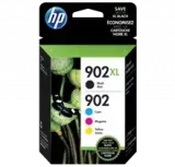 ~Brand New Original HP T0A39AN (902XL Black + 902 CMY) INK / INKJET Cartridge Black Cyan Yellow Magenta Set