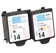 HP C5010A / C5011A (14 / 14) INK / INKJET Cartridge Combo Pack Black Tri-Color