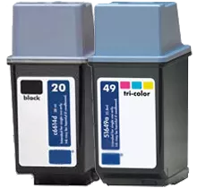 HP C6614A / 51649A (20 / 49A) INK / INKJET Cartridge Combo Pack Black Tri-Color