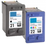 HP C9351AN / C9352AN (21 / 22) INK / INKJET Cartridge Combo Pack Black Tri-Color