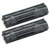 PACK of 2-HP CB435A HP35A Laser Toner Cartridge