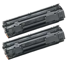 PACK of 2-HP CB435A HP35A Laser Toner Cartridge