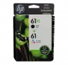 ~Brand New Original HP CZ138FN (HP 61XL / 61) INK / INKJET Cartridge Combo Pack Black Tri-Color 