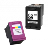 HP N9K03AN / N9K04AN (#65XL) High Yield INK / INKJET Cartridge Combo Pack Black Tri-Color