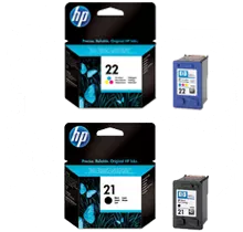 ~Brand New Original HP C9351AN / C9352AN (21 / 22) INK / INKJET Cartridge Combo Pack Black Tri-Color