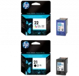 ~Brand New Original HP C9351AN / C9352AN (21 / 22) INK / INKJET Cartridge Combo Pack Black Tri-Color