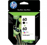 ~Brand New Original HP CC640WN / CC643WN #60 INK / INKJET Cartridge Combo Pack Black Tri-Color