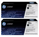 ~Brand New Original HP Q2612AD HP12AD Laser Toner Cartridge Dual Pack