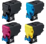 KONICA MINOLTA C3350 / C3850 (TNP-48) Laser Toner Cartridge Set Black Cyan Magenta Yellow