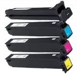 KONICA / MINOLTA TN214 Laser Toner Cartridge Set Black Cyan Yellow Magenta