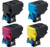 KONICA / MINOLTA 4750 / 4750DN High Yield Laser Toner Cartridge Set Black Cyan Yellow Magenta