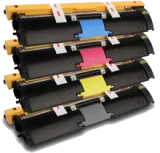 KONICA MINOLTA 2400W Laser Toner Cartridge Set Black Cyan Yellow Magenta