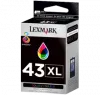 ~Brand New Original LEXMARK 18Y0143 #43XL INK / INKJET Cartridge Tri-Color High Yield